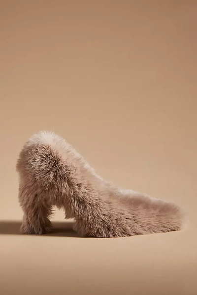 Jeffrey Campbell Fluff Heels In Grey