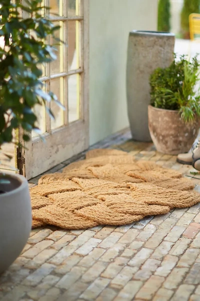 Terrain Knot Weave Half Moon Doormat