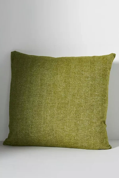 Lands Downunder Zip Solid Herringbone Pillow In Green