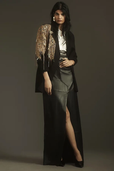 Lamarque Women's Mariette Leather Maxi Skirt In Black