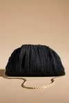 LOEFFLER RANDALL BAILEY BLACK PLEATED DOME CLUTCH