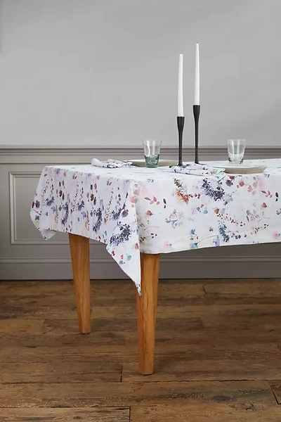 Terrain Lithuanian Linen Tablecloth, Painted Florals