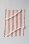 Terrain Lithuanian Linen Dish Towel, Wide Stripe In Pink