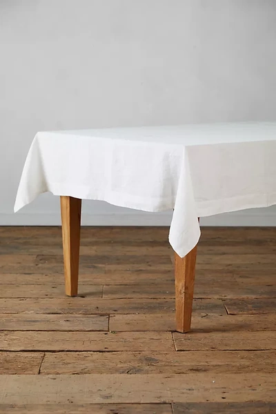 Terrain Lithuanian Linen Tablecloth In White