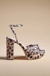 Loeffler Randall Rivka Knot Platform Sandal In Leopard In Black