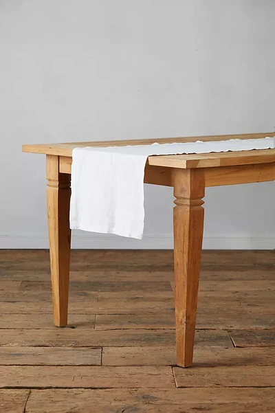 Terrain Lithuanian Linen Runner In White