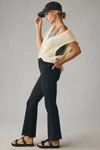 Askk Ny The Geek Crop Flare Jeans In Black