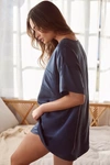 Lunya Washable Silk Tee Set In Blue