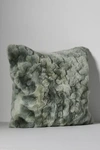 Anthropologie Luxe Faux Fur Pillow