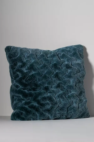 Anthropologie Luxe Faux Fur Pillow