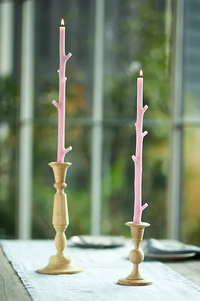 Terrain,15 Needs Inches Mark In Display Name Maple Stick Candles Set Of 2, 15 In Pink