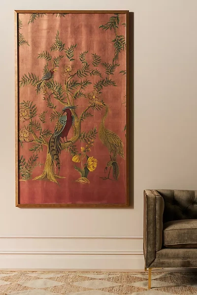 Anthropologie Magenta Nature 1 Wall Art