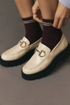 Maeve Chunky Loafers In White