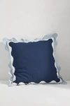 Maeve Scallop Pillow In Blue