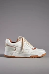 Ash Blake Panelled Leather Sneakers In Beige