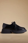 Maeve Flared Oxford Loafers In Black