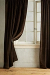 Anthropologie Matte Velvet Curtain