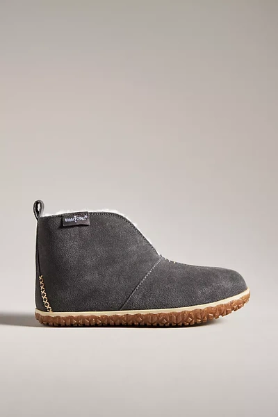 Minnetonka Tucson Slipper Boots In Grey