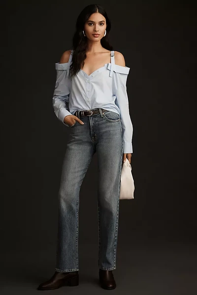 Modern American Willow High-rise Straight-leg Jeans In Blue