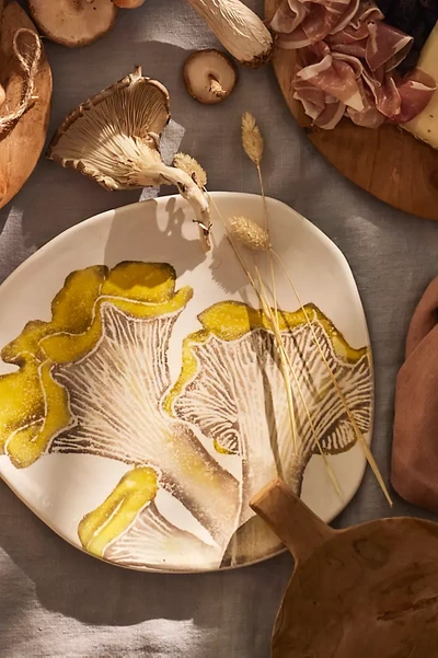 Terrain Mushroom Dinner Plate, Yellow In Multi