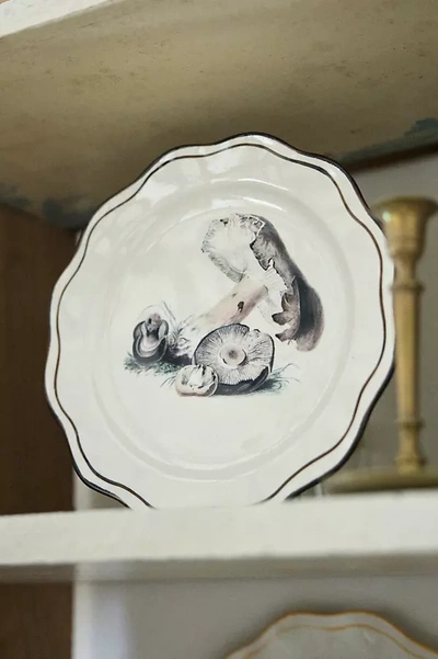 Terrain Mushroom Ceramic Plate In White