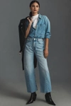 Mother The Half Pipe Sneak Jeans In Blue