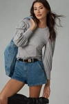 Nation Ltd Loren Peasant Tee In Heather Grey In Grey