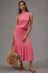 Nation Ltd Barret 90s Midi Dress In Pink