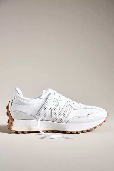 New Balance Mesh Spliced Casual Sneakers In White