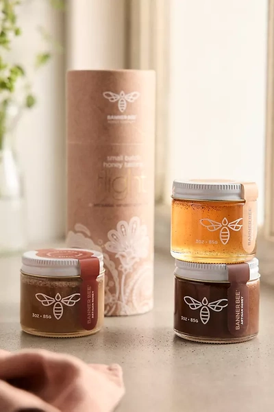 Terrain Bannerbee Honey Tasting Flight, Set Of 3 In Brown