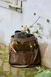 Terrain Barebones Waxed Canvas Gathering Bag In Beige