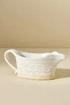 Anthropologie Old Havana Gravy Boat In White