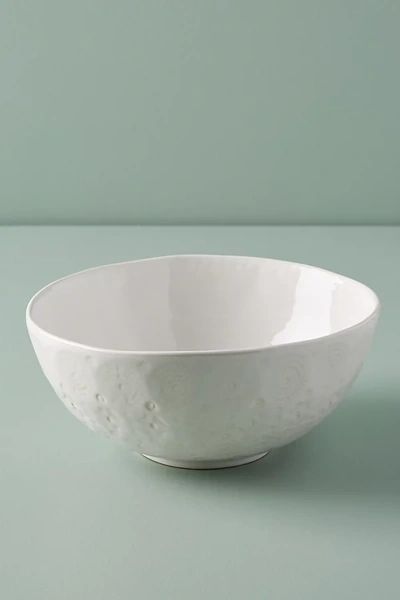 Anthropologie Old Havana Salad Bowl In White