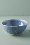 Anthropologie Old Havana Salad Bowl In Blue