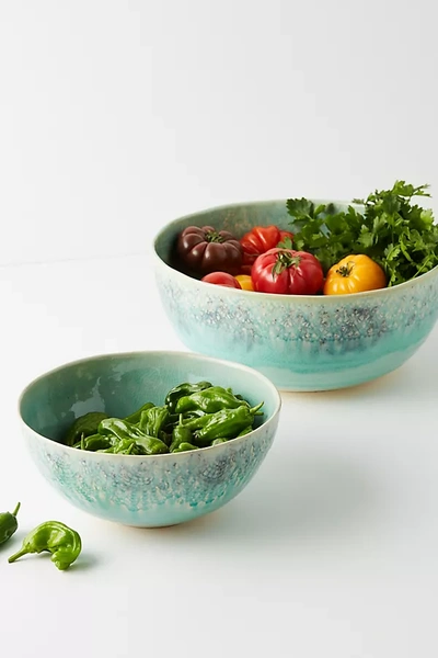 Anthropologie Old Havana Serving Bowl