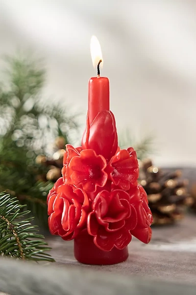 Terrain Oaxacan Floral Taper Candle, Mini