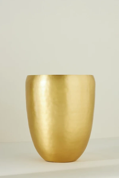 Kassatex Nile Waste Basket In Gold