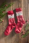 Terrain Nordic Reindeer Socks In Red