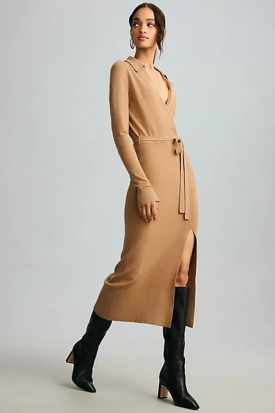 Paige Carmen Sweater Dress In Beige