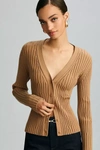 Paige Shirin Cardigan In Beige