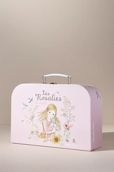 Moulin Roty Parisiennes Suitcase Tea Set In Purple