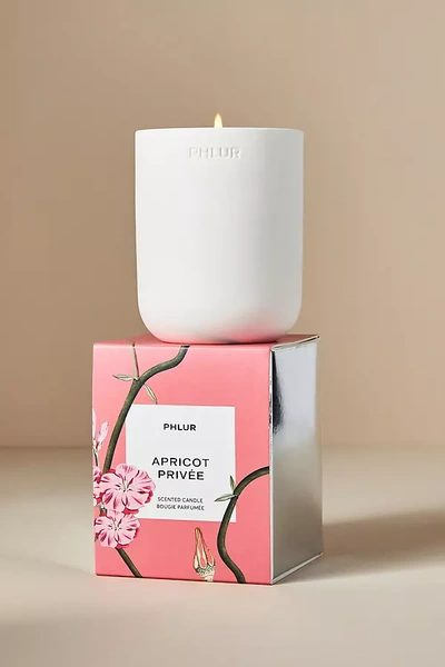 Phlur Apricot Privée Boxed Candle In White