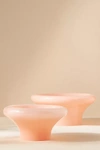 Anthropologie Pink Glass Decorative Bowl