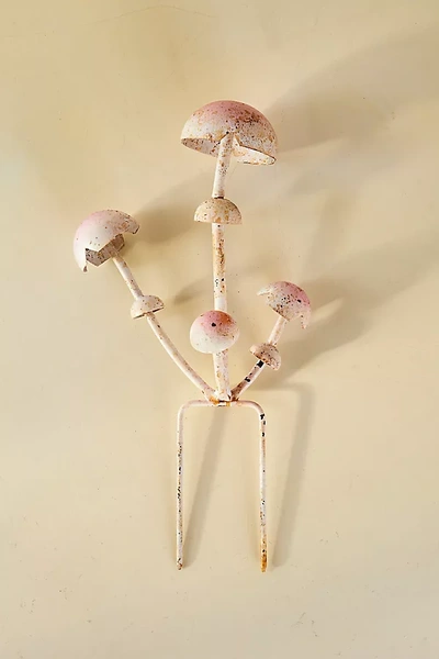 Terrain Pink Multi Mushroom Iron Stake In Neutral