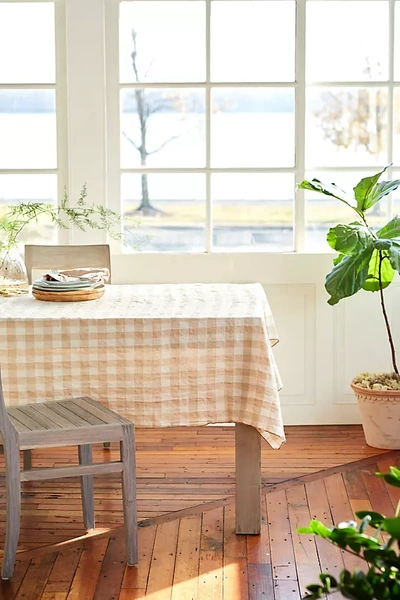 Terrain Plaid Tablecloth In Neutral