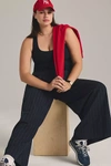 Beyond Yoga Plus Space Dye Step Up Racerback Tank In Black
