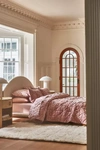 Anthropologie Plush Crushed Velvet Quilt