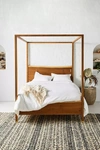 Anthropologie Prana Live-edge Canopy Bed In Brown