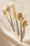 Anthropologie Beacon Two-tone Flatware 20-piece Place Setting In Multicolor