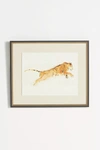 ANTHROPOLOGIE POUNCING TIGER 3 WALL ART